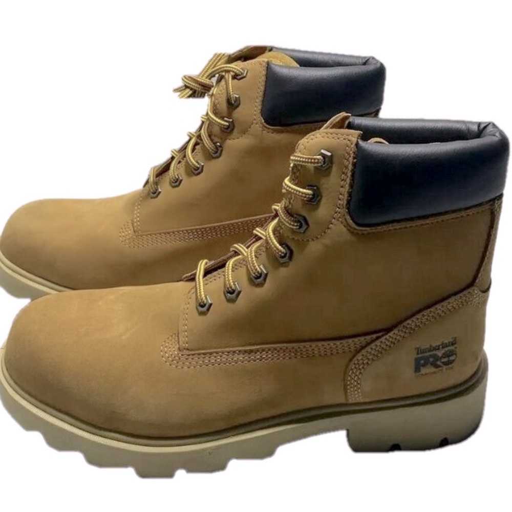 NEW TIMBERLAND PRO Saw Horse 6" Composite Alloy Toe Men,s Boot Tan